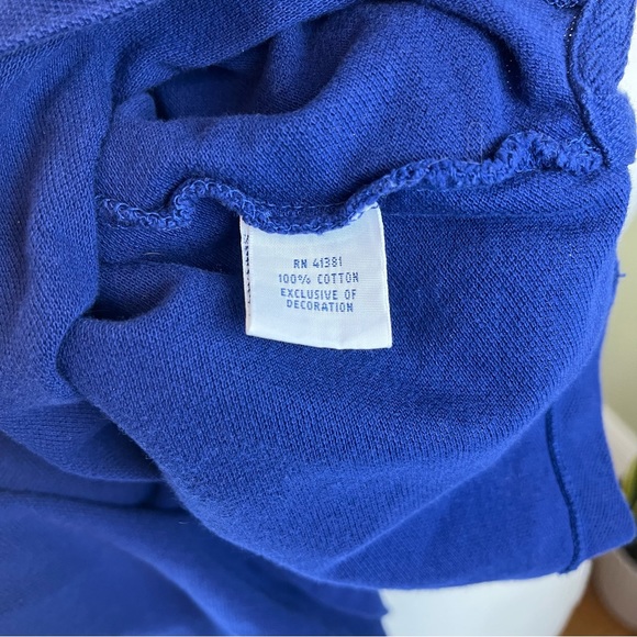 RALPH LAUREN POLO Polo Shirt Blue Decals Collared Classic Fit 100% Cotton XL - Picture 8 of 8